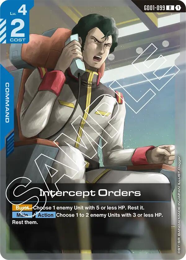 Intercept Orders GD01-099 R Newtype Rising NM/M