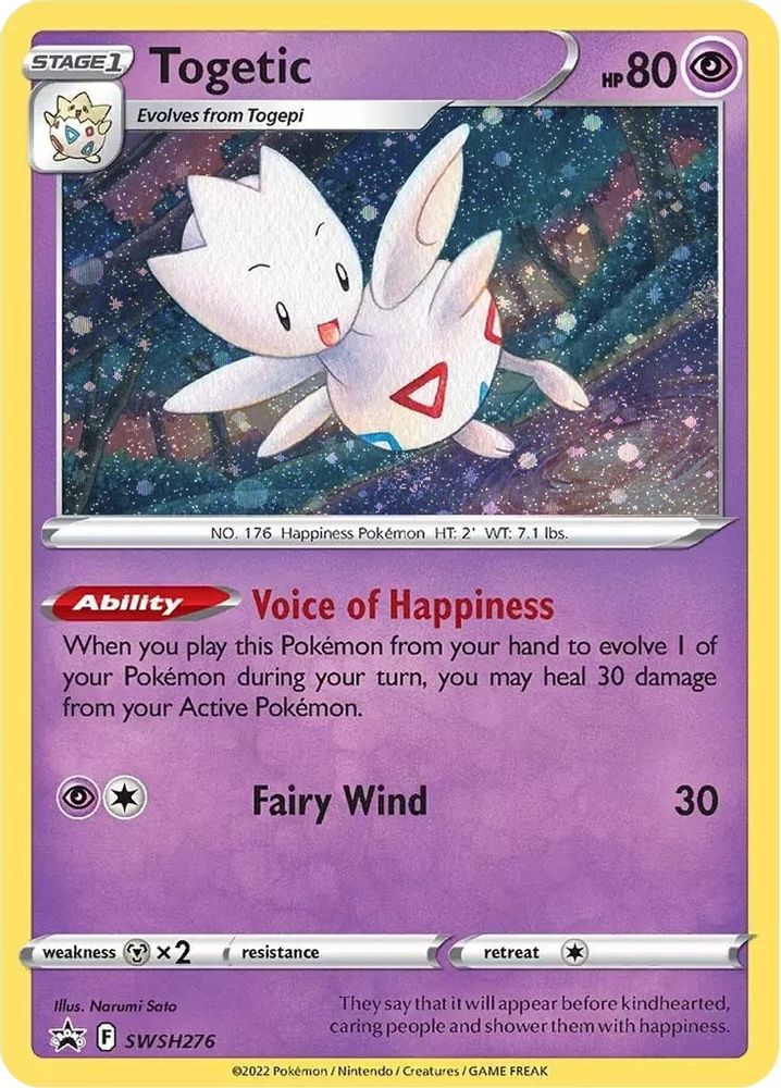 Togetic SWSH276 Promo Sword & Shield Promo Holo NM/LP