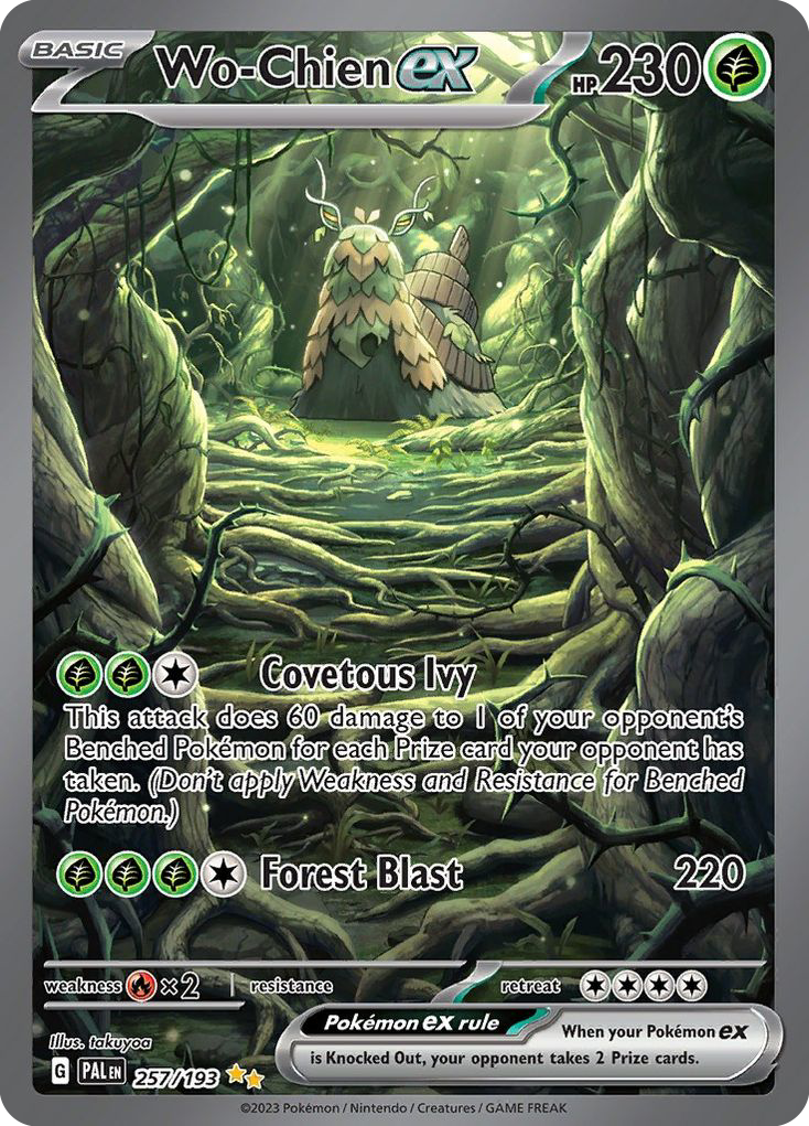 Wo-Chien ex 257/193 Special Illustration Rare Paldea Evolved NM/M