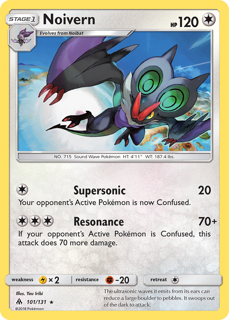 Noivern 101/131 Rare Reverse Holo Forbidden Light NM/LP