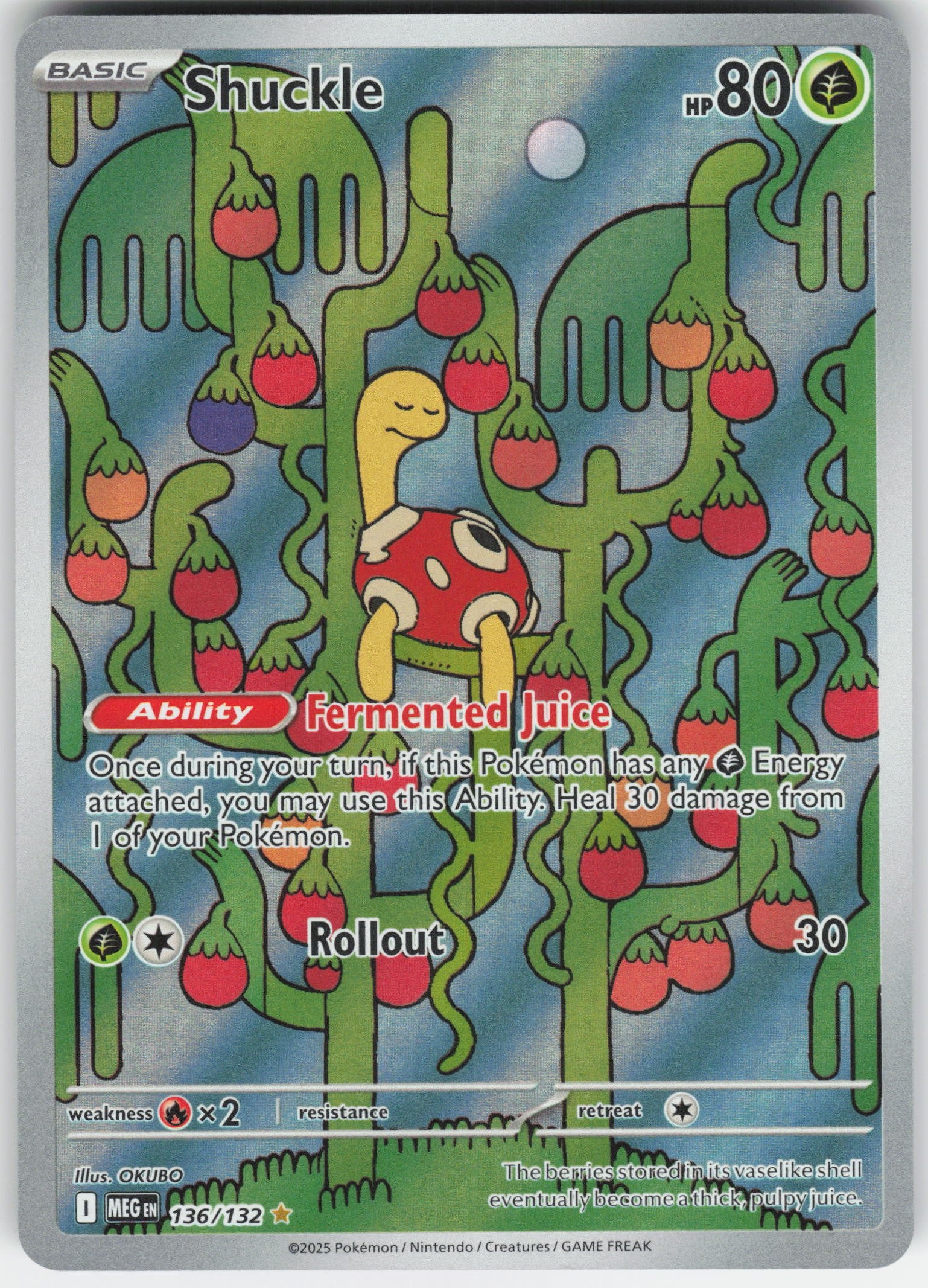 Shuckle - Illustration Rare ME01: Mega Evolution 136/132 NM