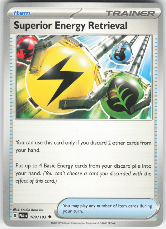 Superior Energy Retrieval - Uncommon SV02: Paldea Evolved 189/193 NM