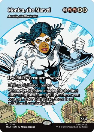 Monica, the Marvel - Aurelia, the Warleader (Borderless) 86 Marvel Universe Eternal-Legal NM/M
