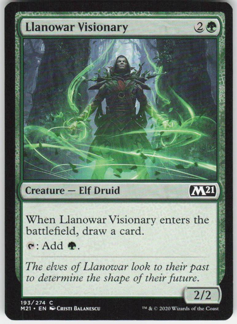 Llanowar Visionary C Core Set 2021 193 NM