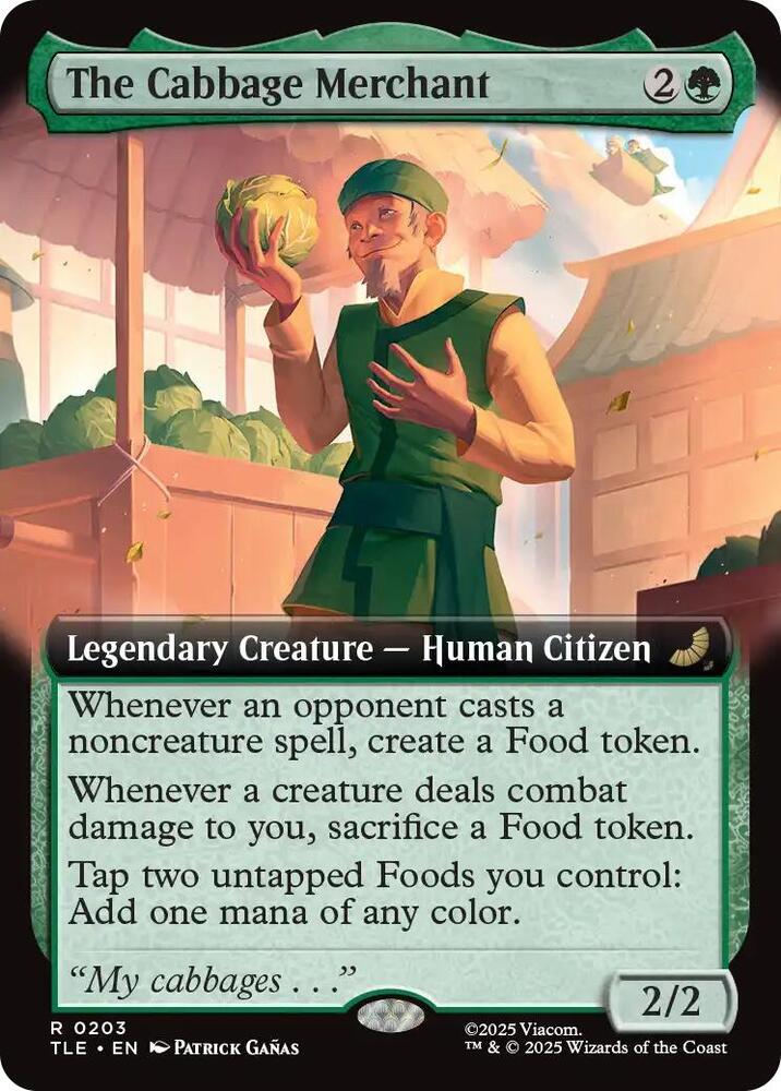 The Cabbage Merchant (Extended Art) 203 Avatar: The Last Airbender: Eternal-Legal Foil NM/M