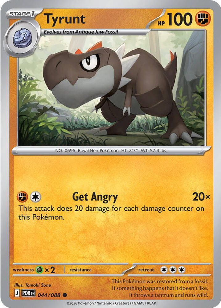 Tyrunt 044/088 Common Reverse Holo Perfect Order NM/M