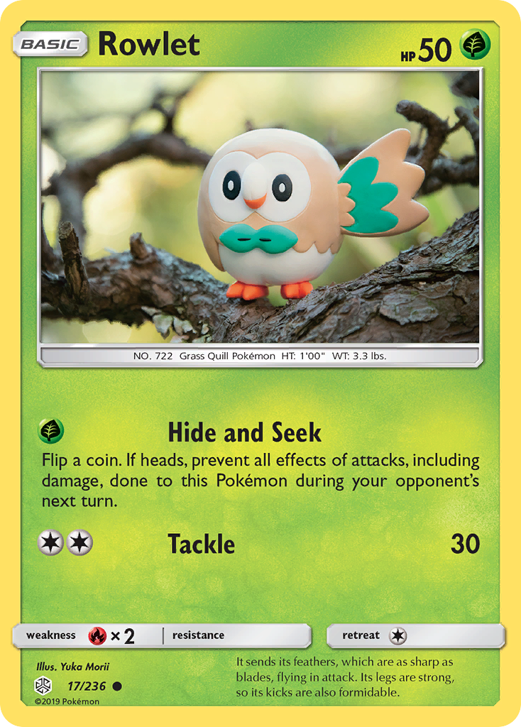 Rowlet 17/236 Common Cosmic Eclipse NM/LP
