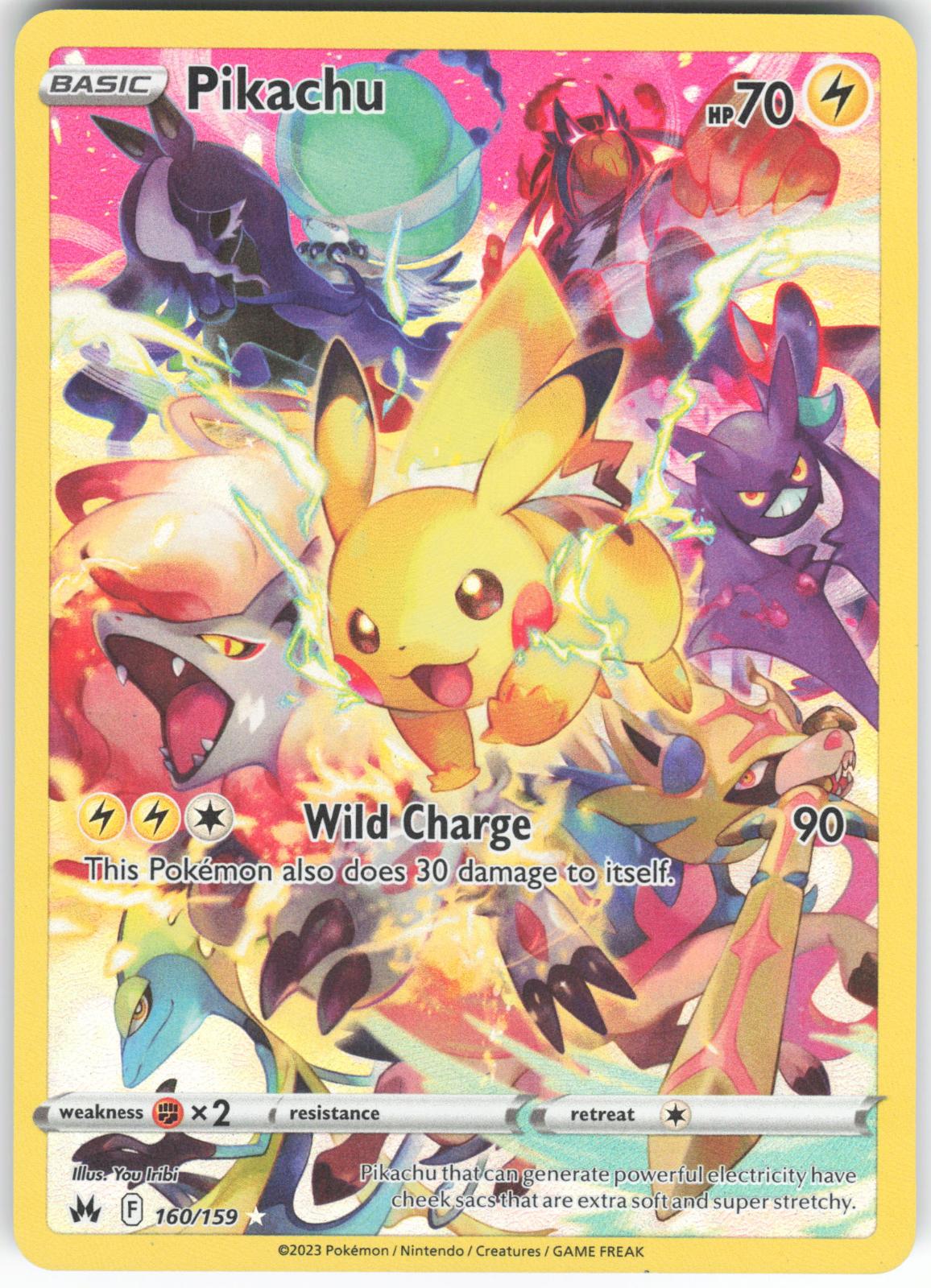 Pikachu 160/159 Secret Rare Crown Zenith NM/M