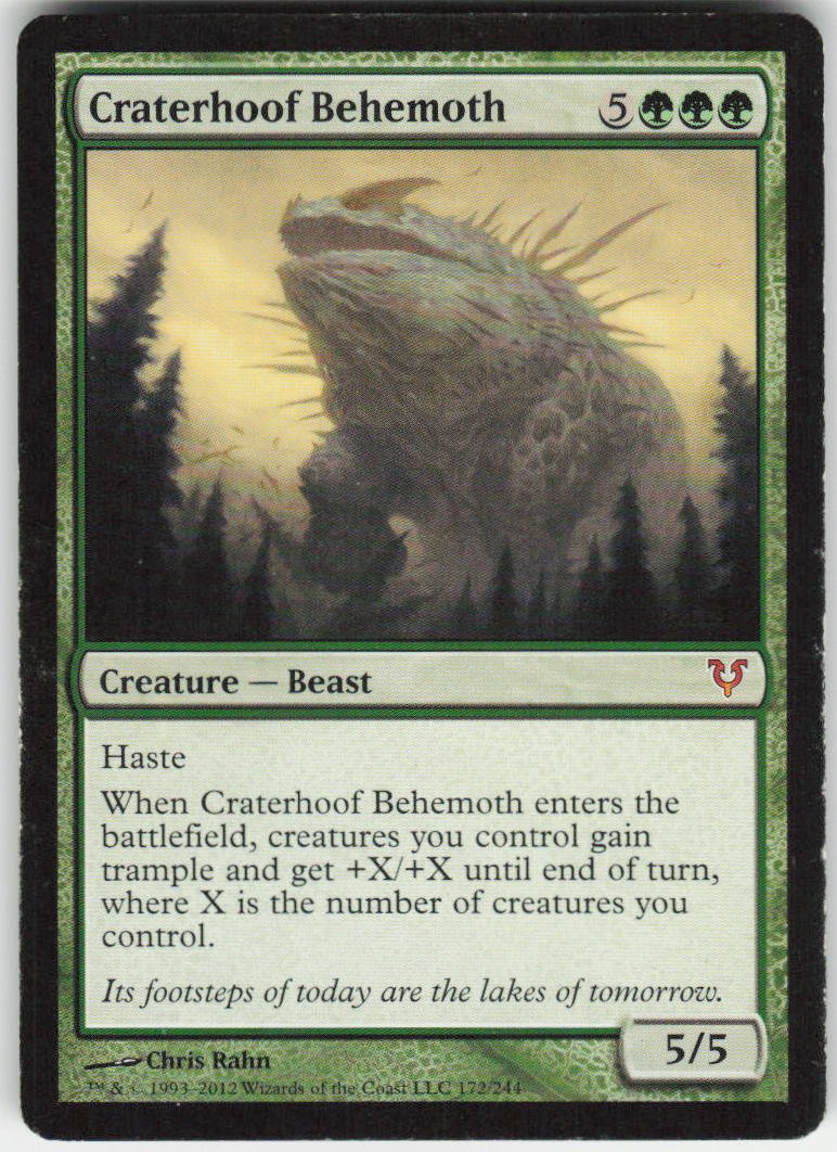Craterhoof Behemoth M Avacyn Restored 172 NM