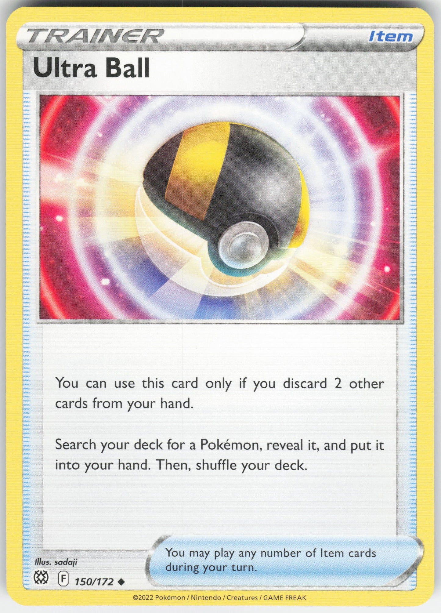 Ultra Ball Uncommon SWSH09: Brilliant Stars 150/172 NM