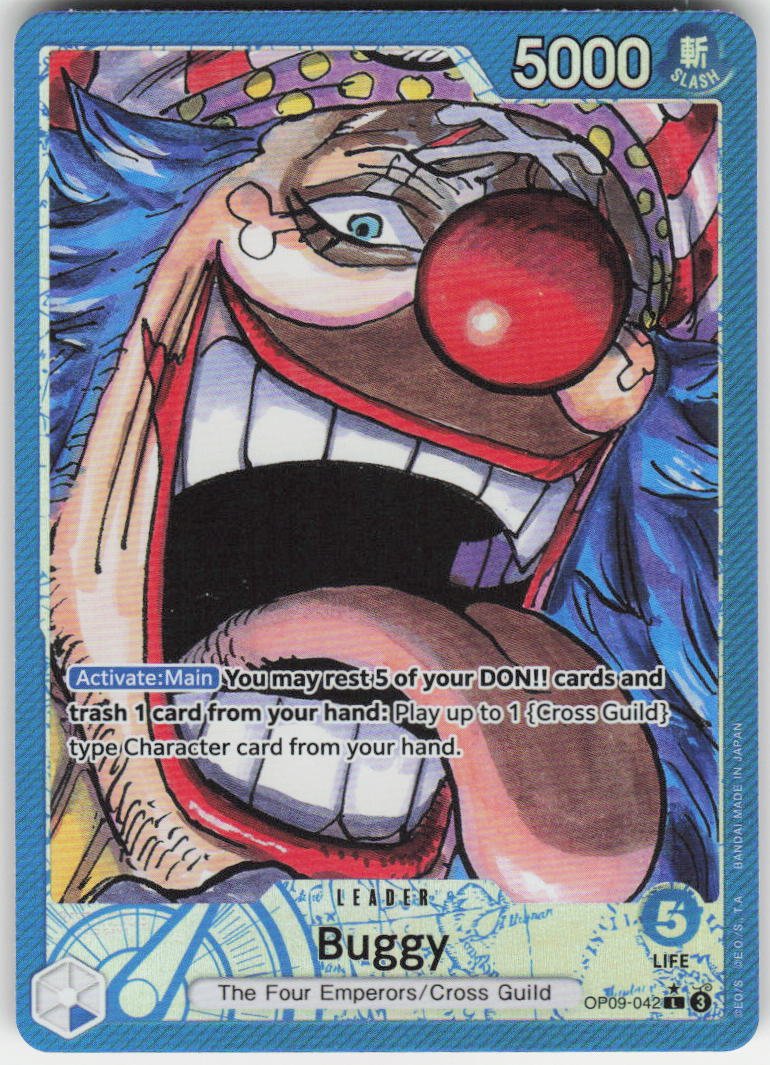Alt Art Carte One Piece Buggy OP09-042 Leader Emperors In The New