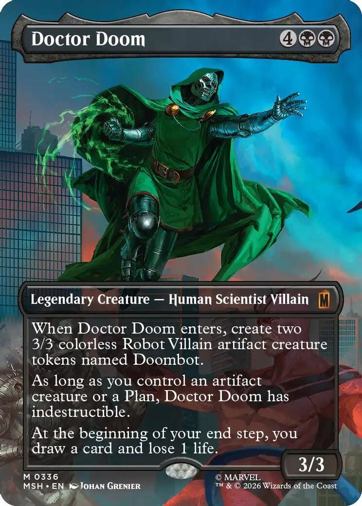 Doctor Doom (Borderless) (336) 336 Mythic Marvel Super Heroes NM/M