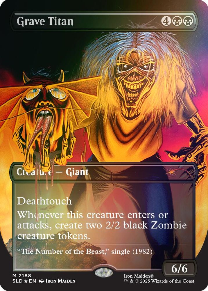 Grave Titan (2188) (Rainbow Foil) 2188 Mythic Secret Lair Drop Series Holo NM/M