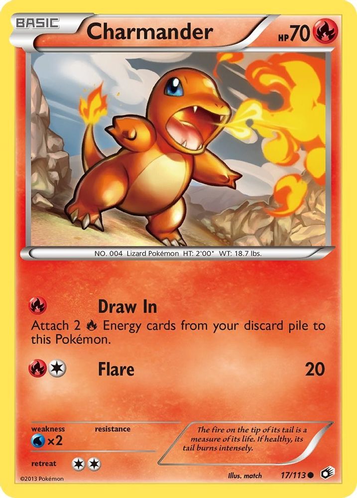 Charmander 17/113 Common Legendary Treasures NM/M