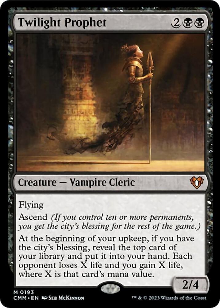 Twilight Prophet 193 Mythic Commander Masters NM/M