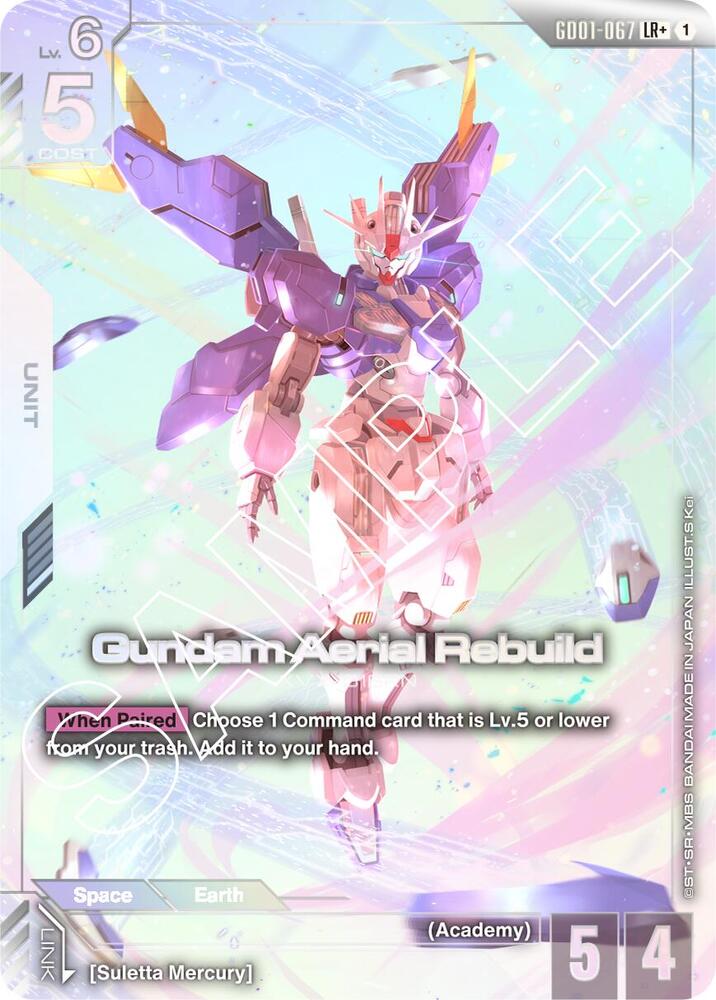 Gundam Aerial Rebuild (LR+) GD01-067 LR+ Newtype Rising NM/M