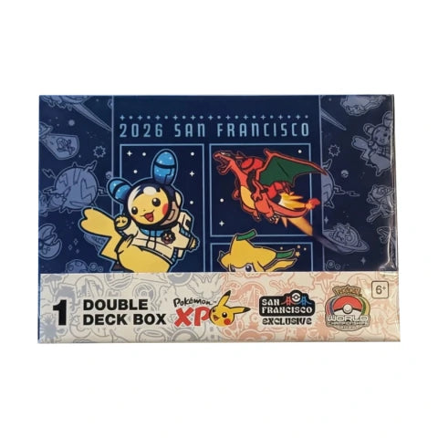 Pokemon Center Exclusive San Fransico World Championships 2026 | Pokemon XP Space Theme Double Deck Box