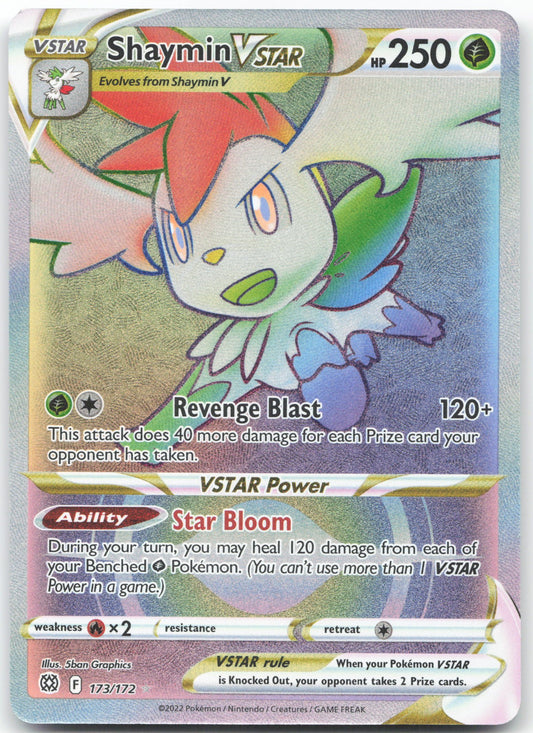 Shaymin VSTAR (Secret) Secret Rare SWSH09: Brilliant Stars 173/172 NM