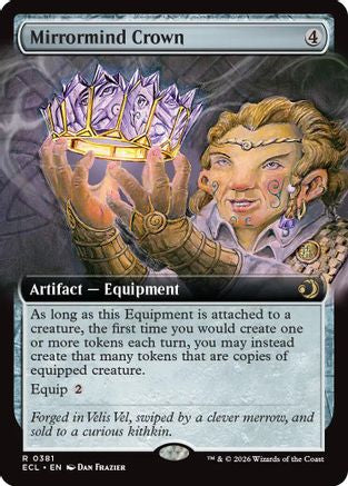 Mirrormind Crown (Extended Art) 381 Rare Lorwyn Eclipsed Foil NM/M