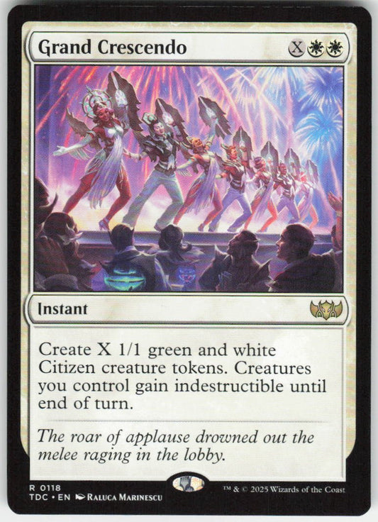 Grand Crescendo R Commander: Tarkir: Dragonstorm 118 NM