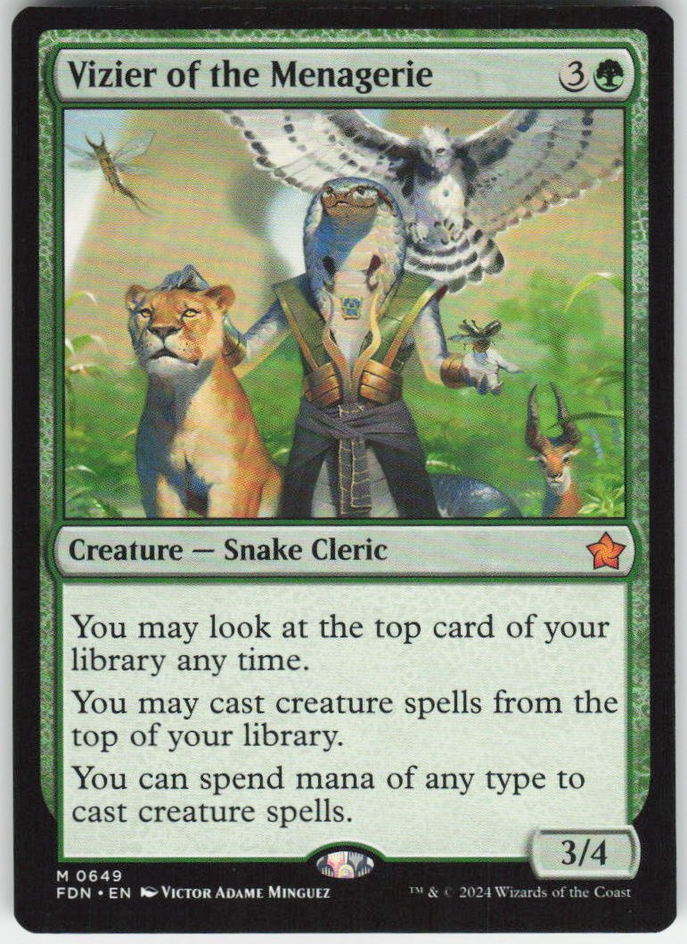 Vizier of the Menagerie M Foundations 649 NM