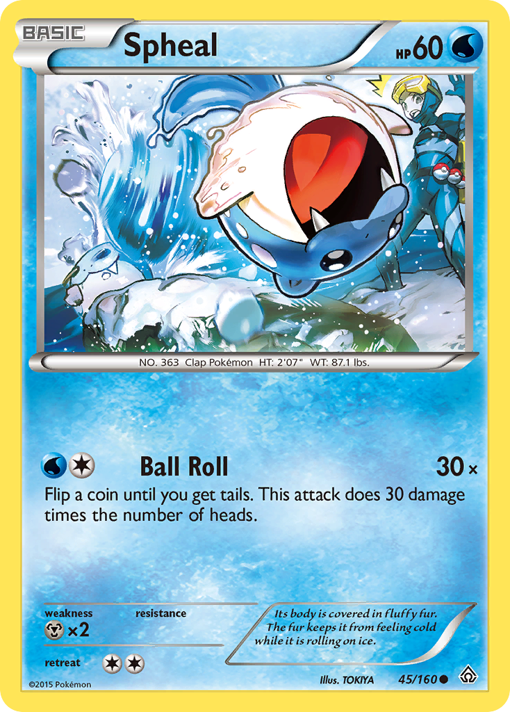 Spheal 45/160 Common Primal Clash NM/LP