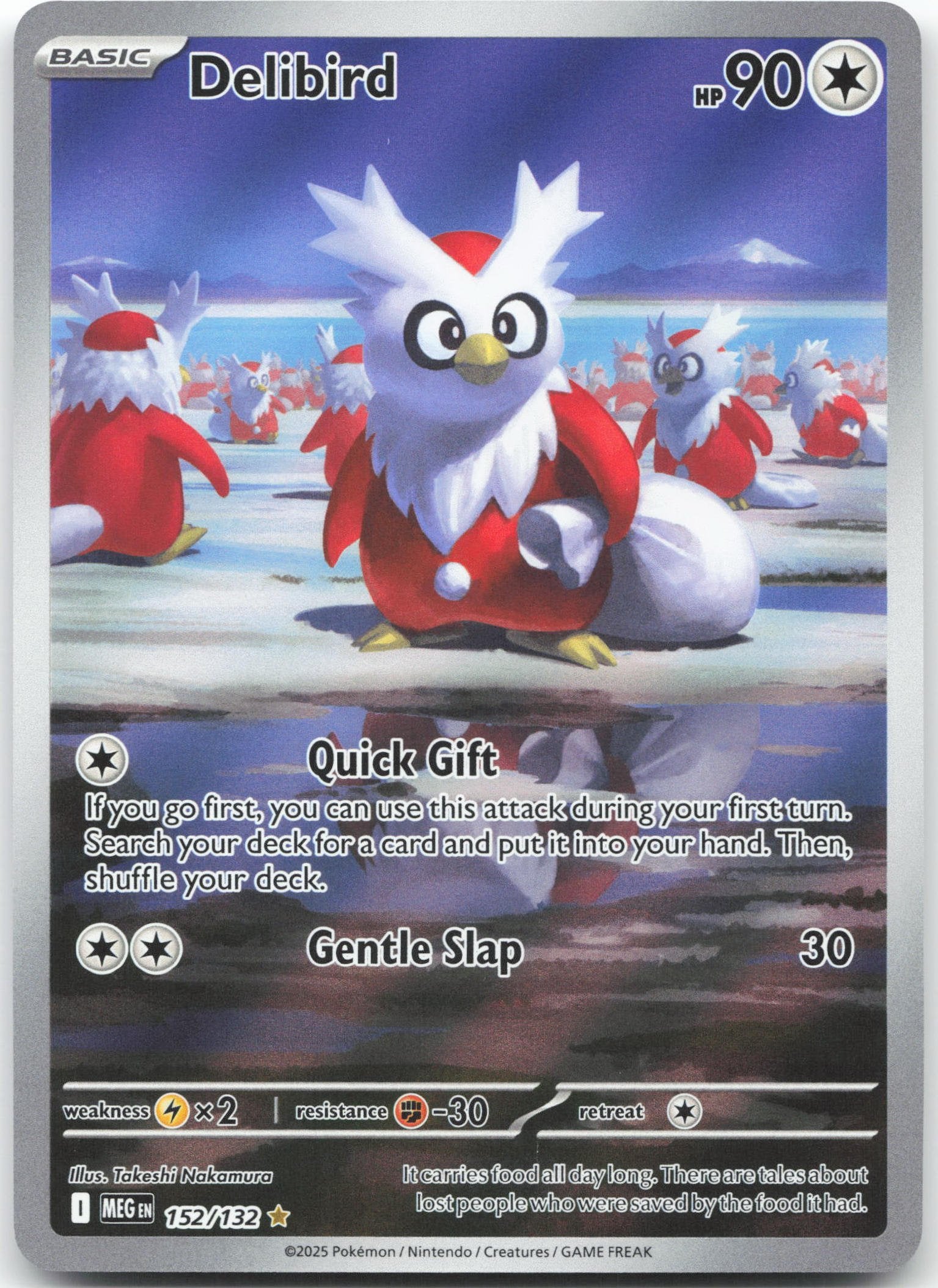 Delibird - Illustration Rare ME01: Mega Evolution 152/132 NM