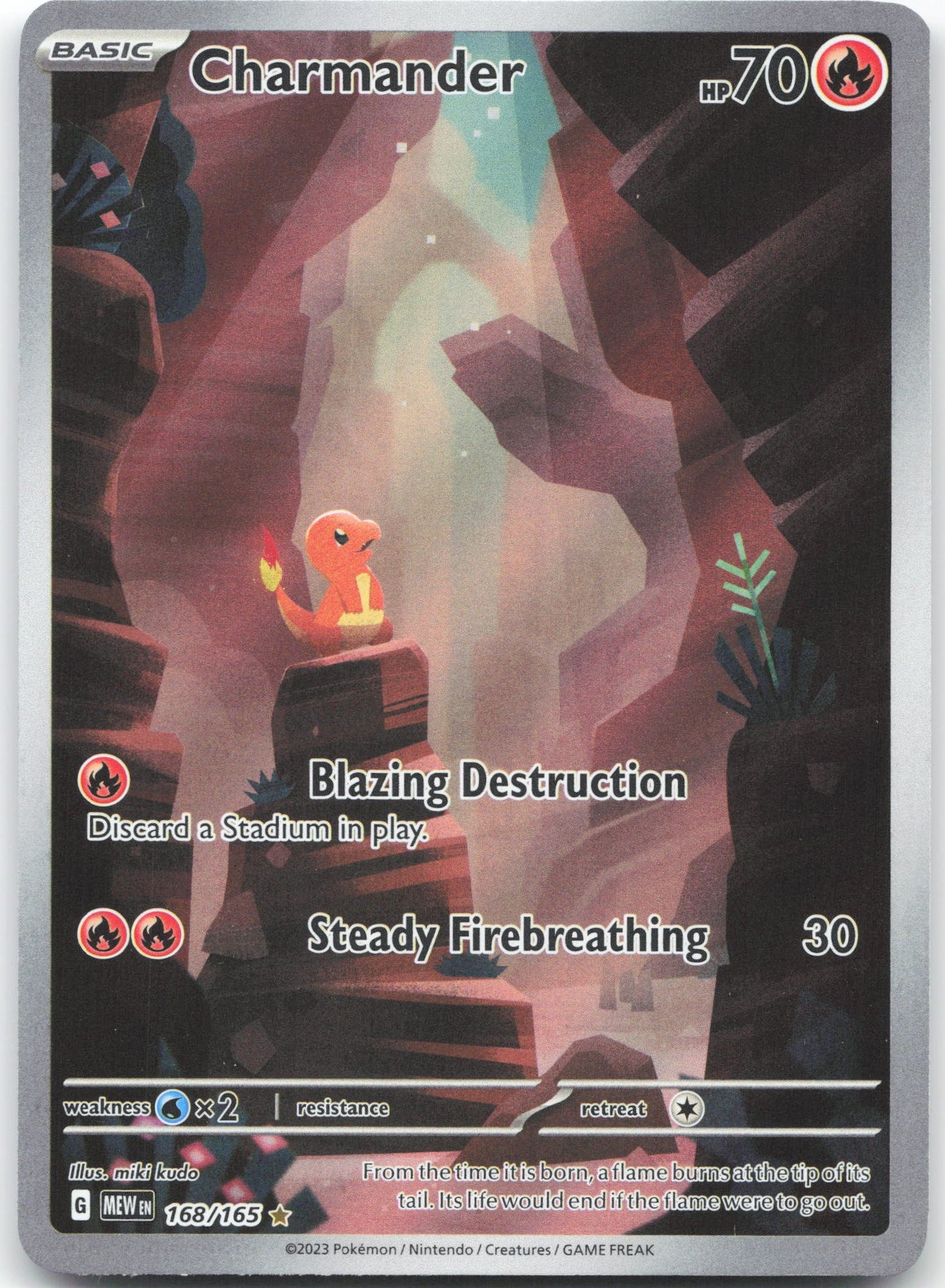 Charmander - Illustration Rare SV: Scarlet & Violet 151 168/165 NM