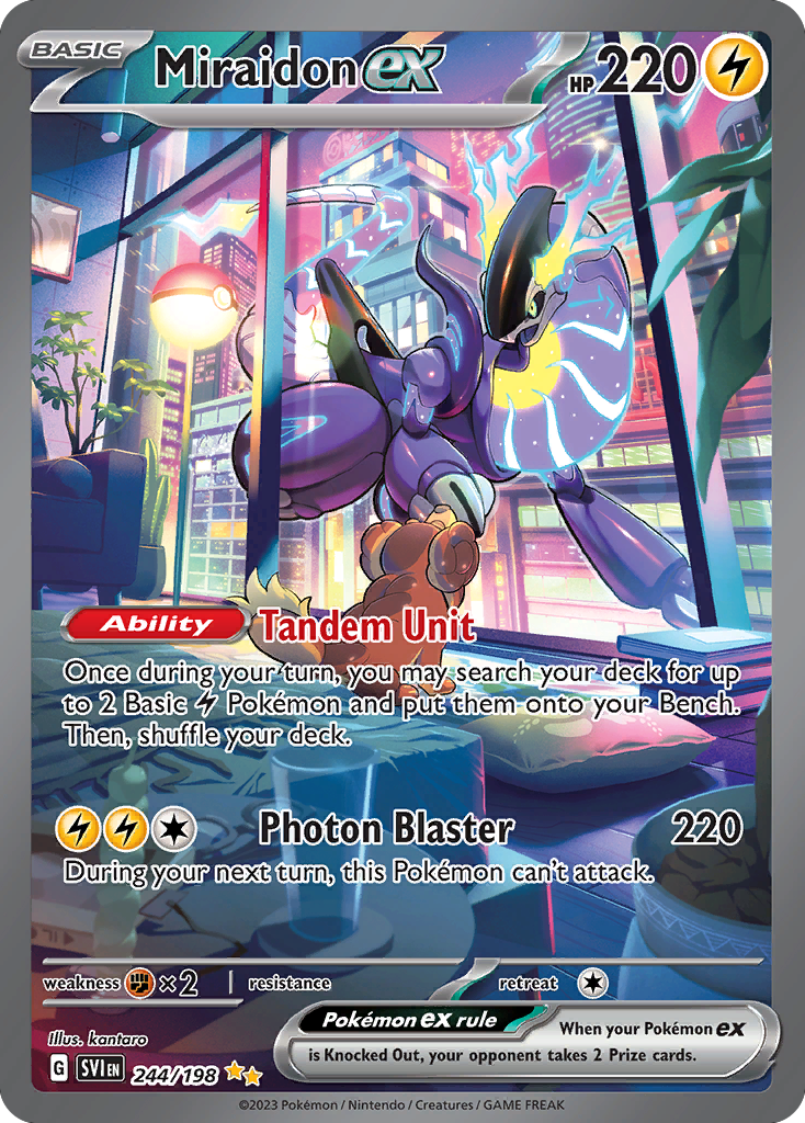 Miraidon ex 244/198 Special Illustration Rare Scarlet & Violet NM/M