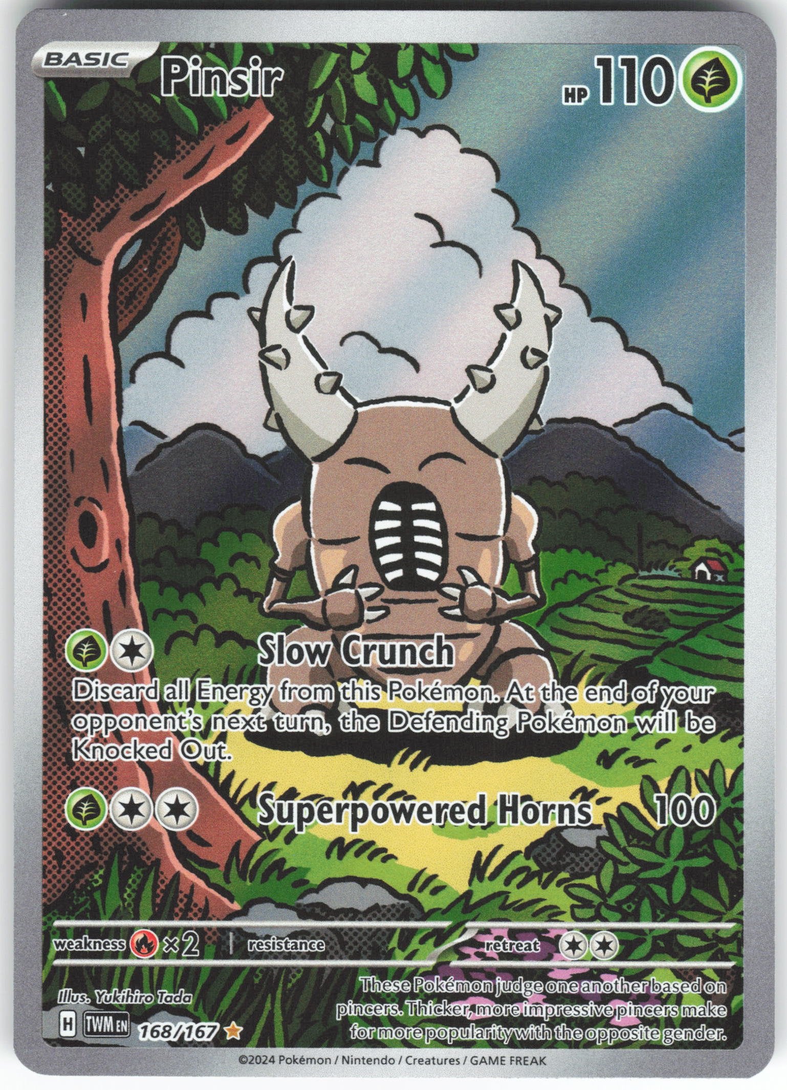 Pinsir Illustration Rare SV06: Twilight Masquerade 168/167 NM