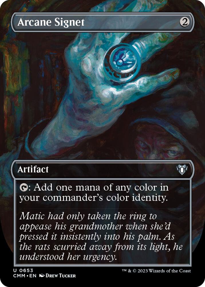 Arcane Signet (Borderless) 653 Uncommon Commander Masters NM/M