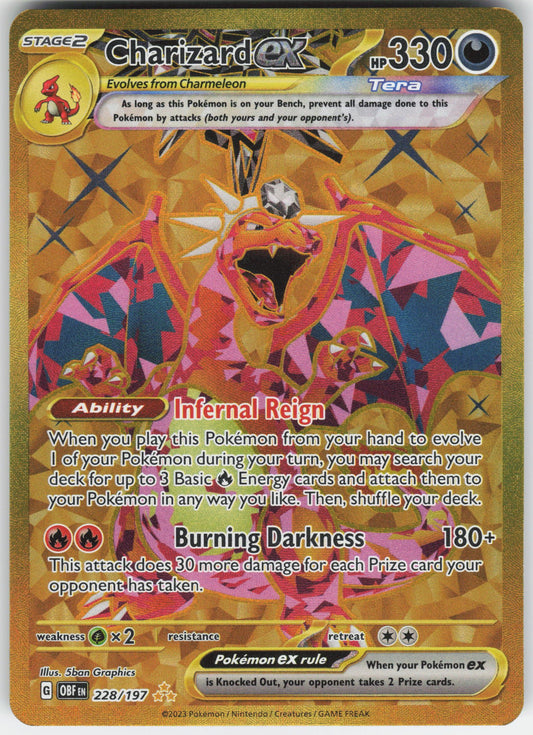 Charizard ex - Hyper Rare SV03: Obsidian Flames 228/197 NM