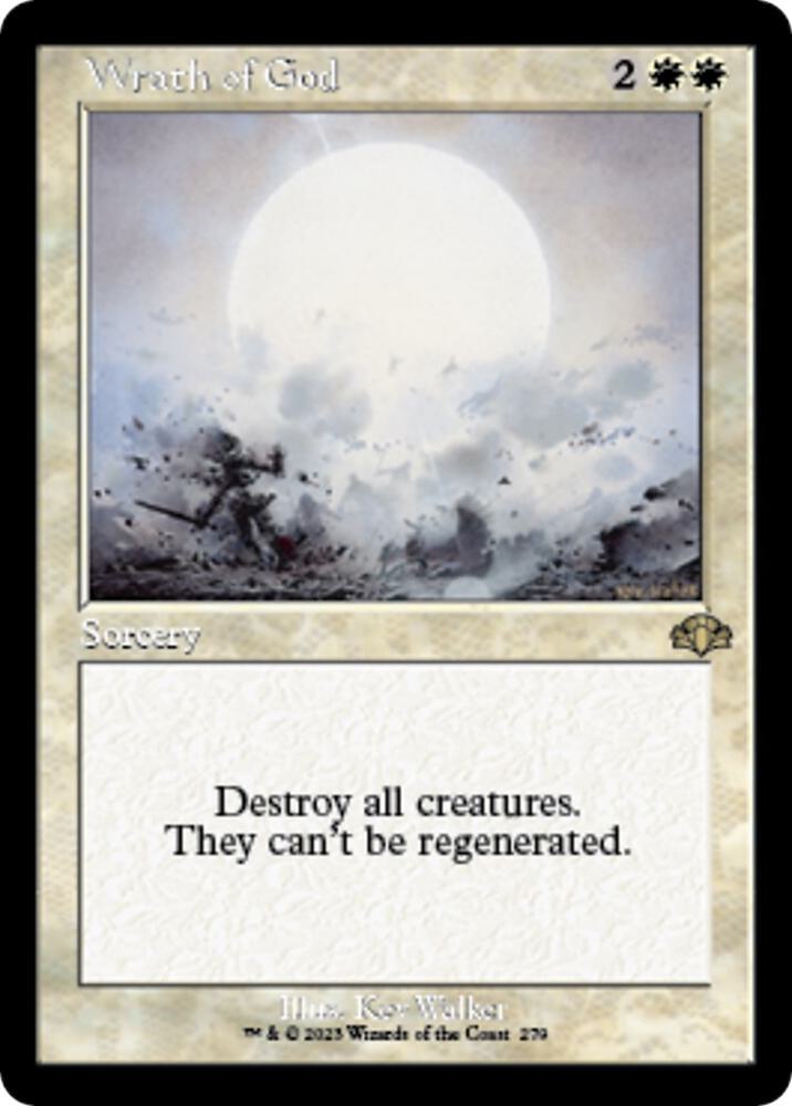 Wrath of God (Retro Frame) 279 Rare Dominaria Remastered NM/M