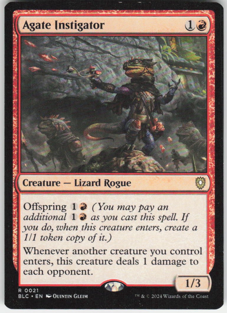 Agate Instigator R Commander: Bloomburrow 21 NM