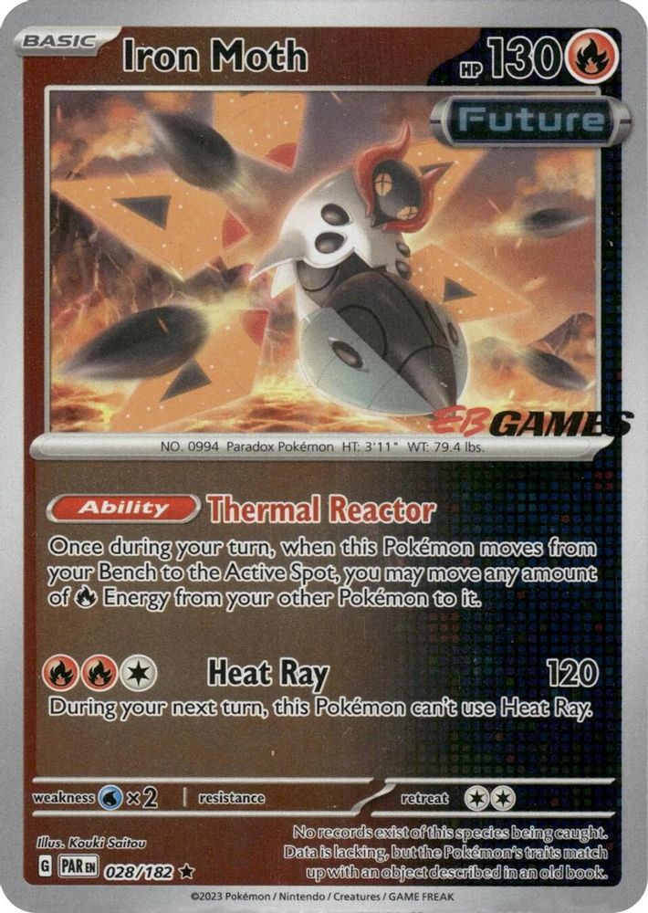 Iron Moth (EB Games Promo) 028/182 Miscellaneous Cards & Products Holo NM/M