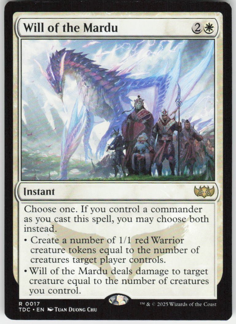 Will of the Mardu R Commander: Tarkir: Dragonstorm 17 NM