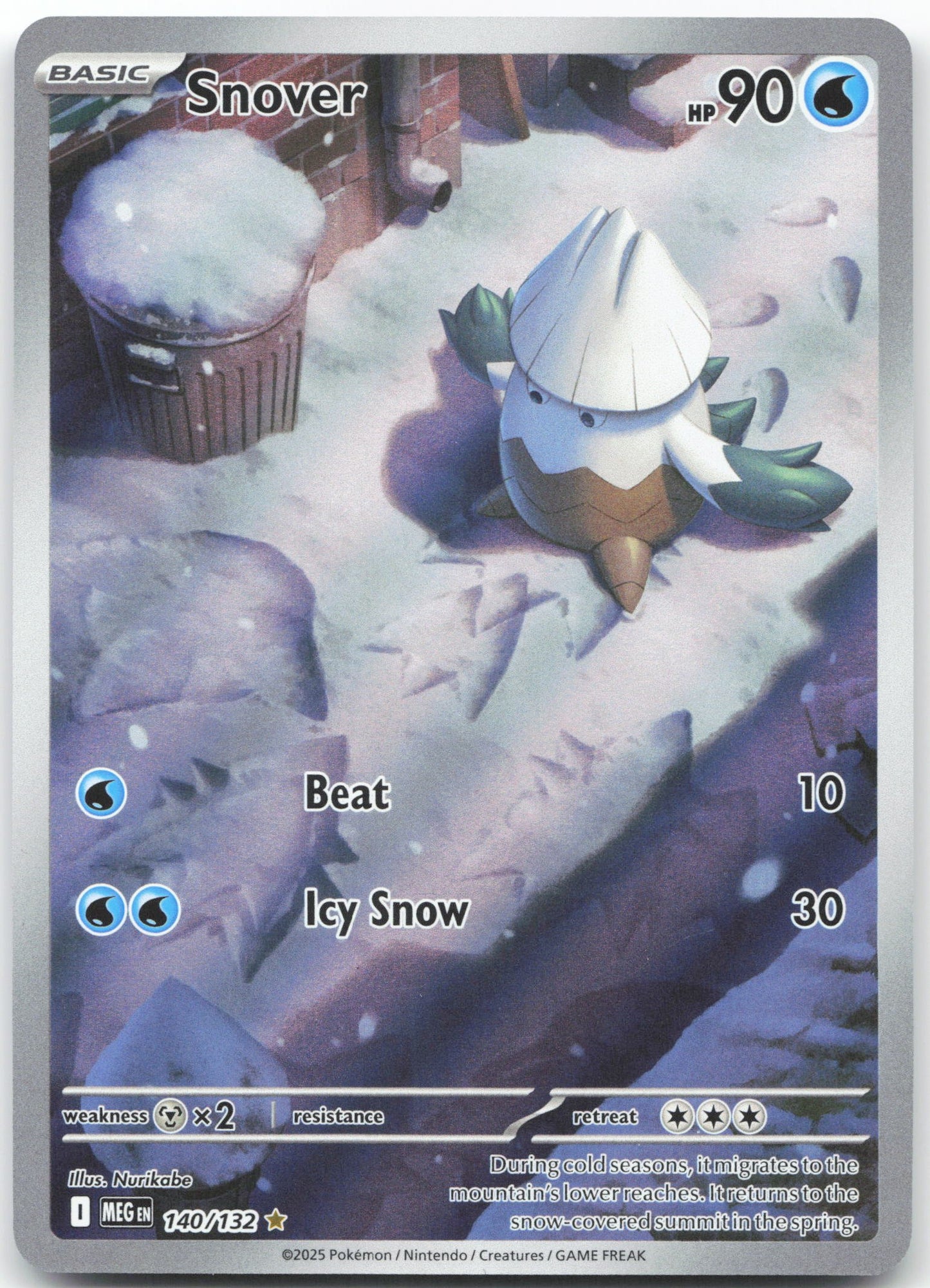 Snover - Illustration Rare ME01: Mega Evolution 140/132 NM