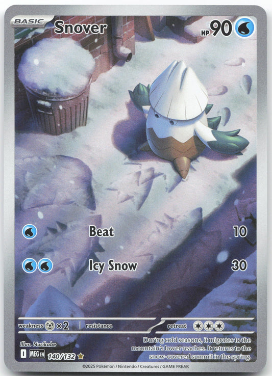 Snover - Illustration Rare ME01: Mega Evolution 140/132 NM
