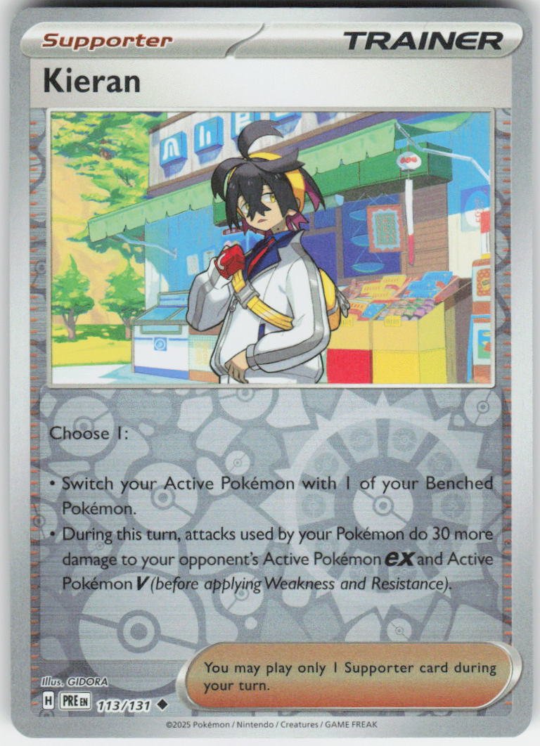 Kieran - Uncommon SV: Prismatic Evolutions 113/131 NM Rev Holo