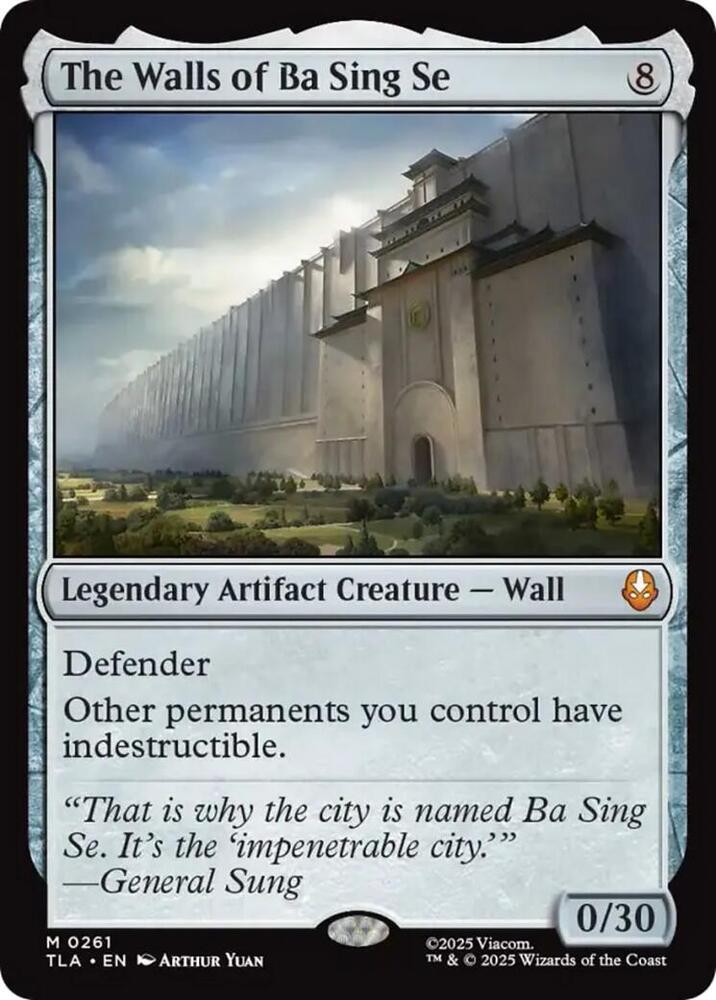 The Walls of Ba Sing Se 261 Mythic Avatar: The Last Airbender NM/M