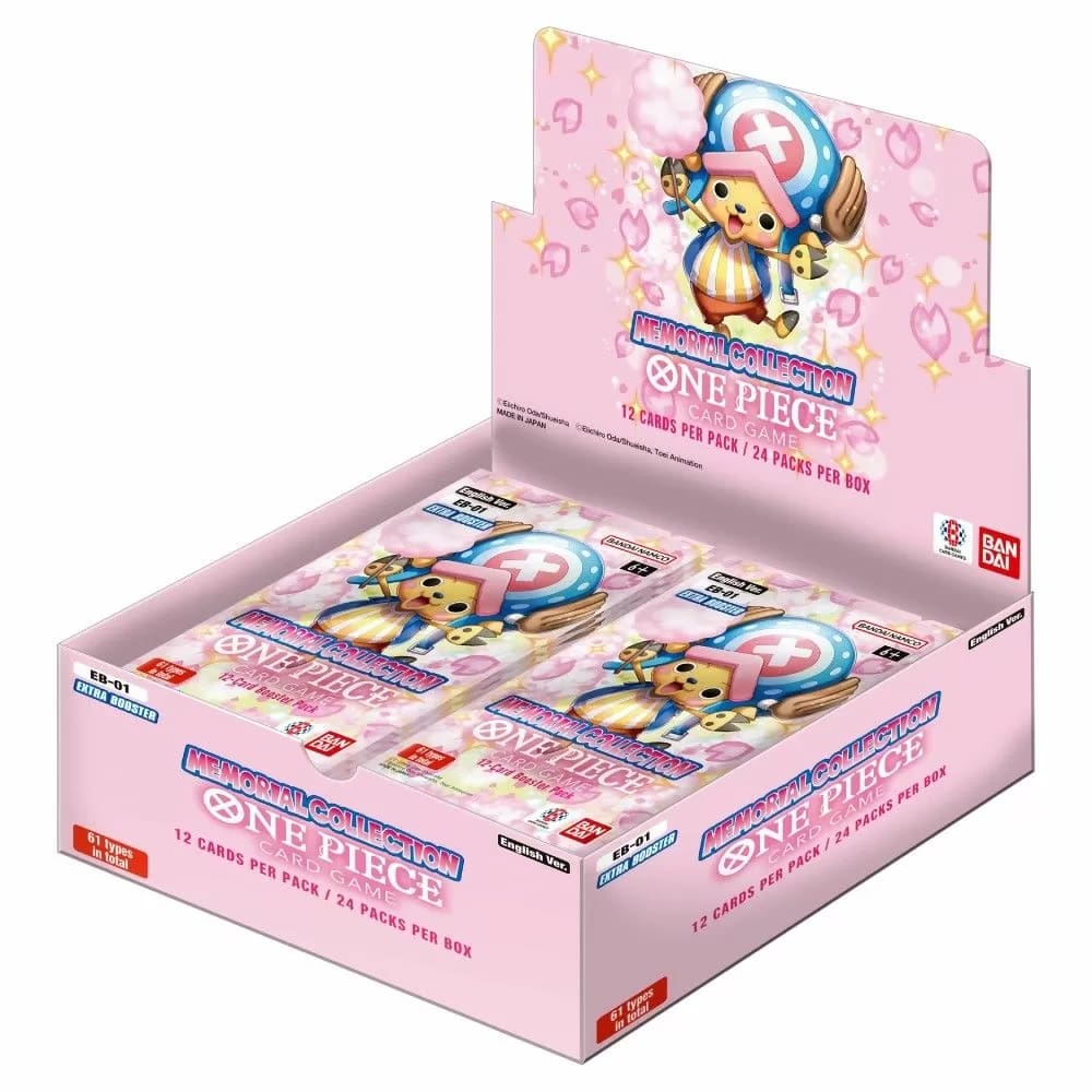 one piece booster pack box One Piece Card Game Memorial Collection Extra Booster Box [EB-01] – Raptor  Games