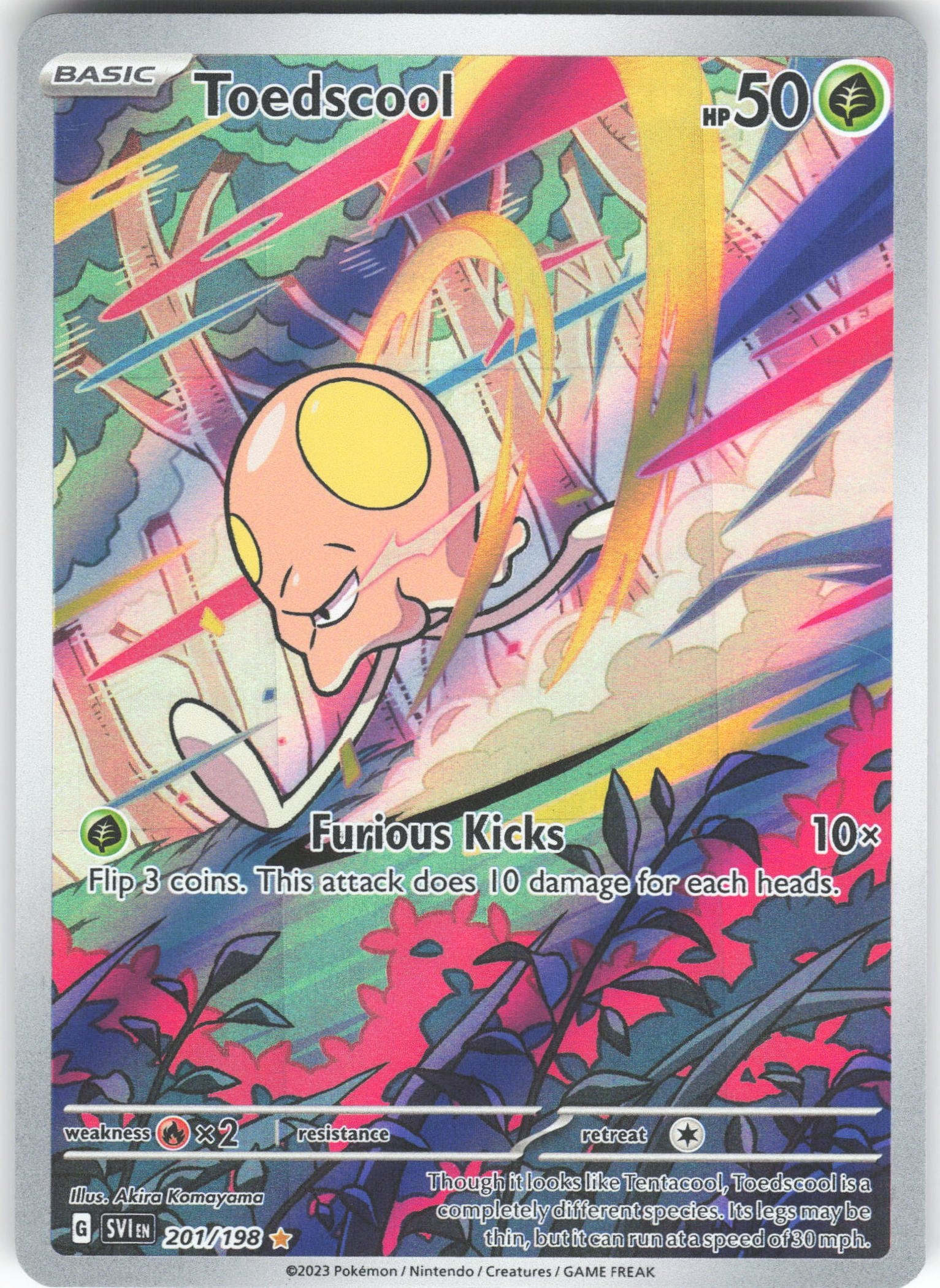 Toedscool Illustration Rare SV01: Scarlet & Violet Base Set 201/198 NM