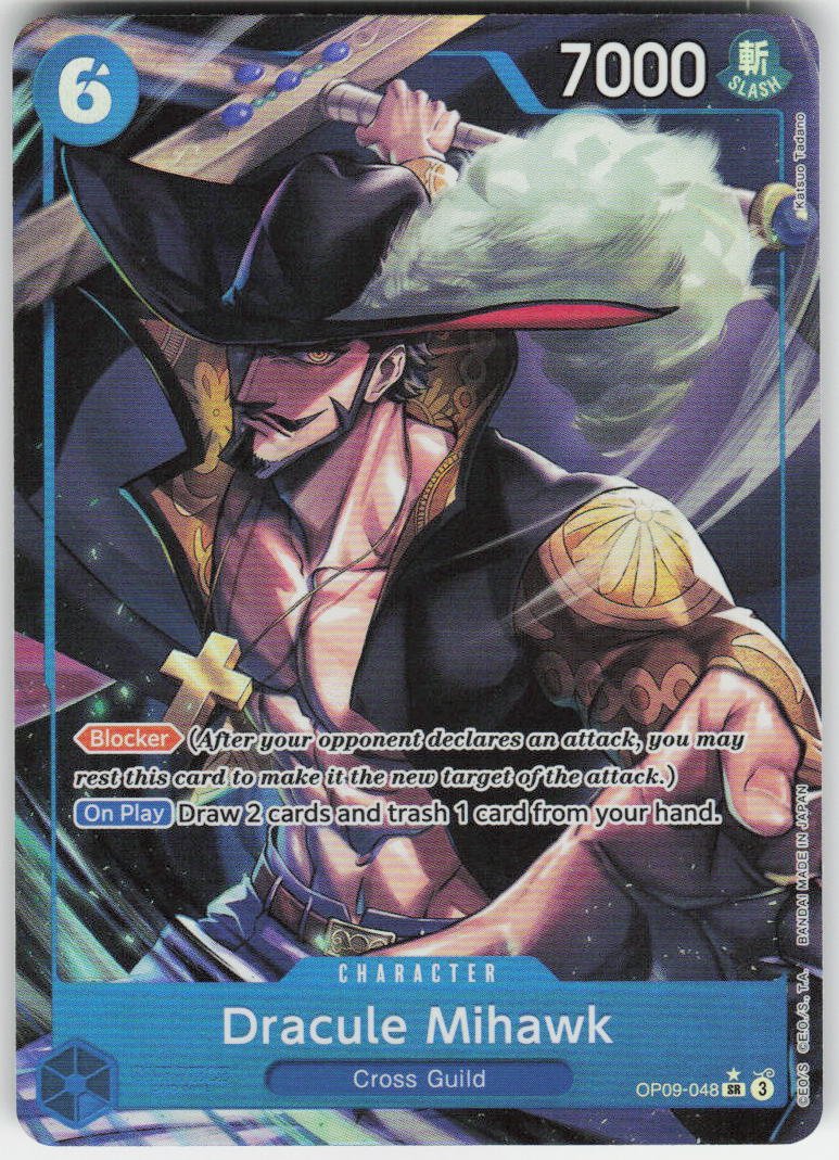 Dracule Mihawk (Parallel) SR Emperors in the New World OP09-048 NM