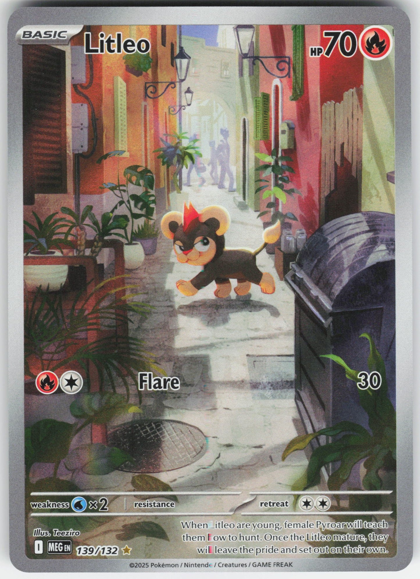 Litleo - Illustration Rare ME01: Mega Evolution 139/132 NM