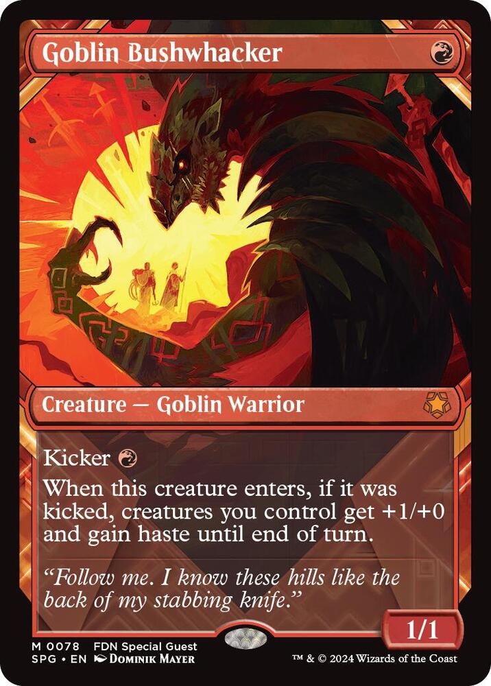 Goblin Bushwhacker (Showcase) 78 Mythic Special Guests NM/M