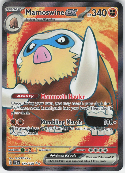 Mamoswine ex Ultra Rare SV09: Journey Together 174/159 NM