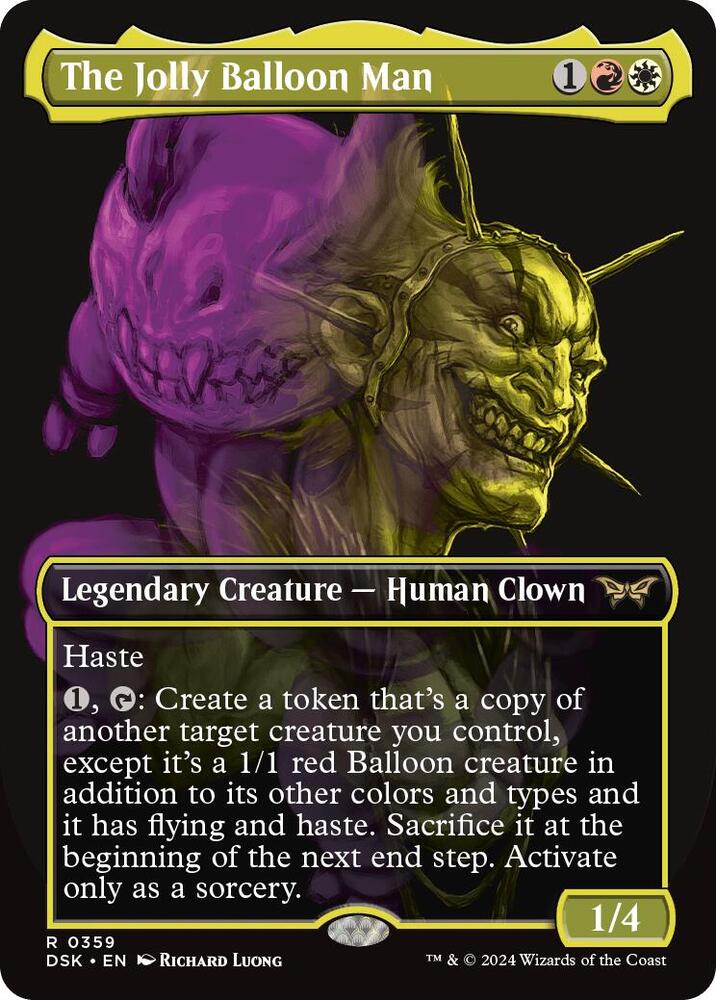 The Jolly Balloon Man (Showcase) 359 Rare Duskmourn: House of Horror Foil NM/M