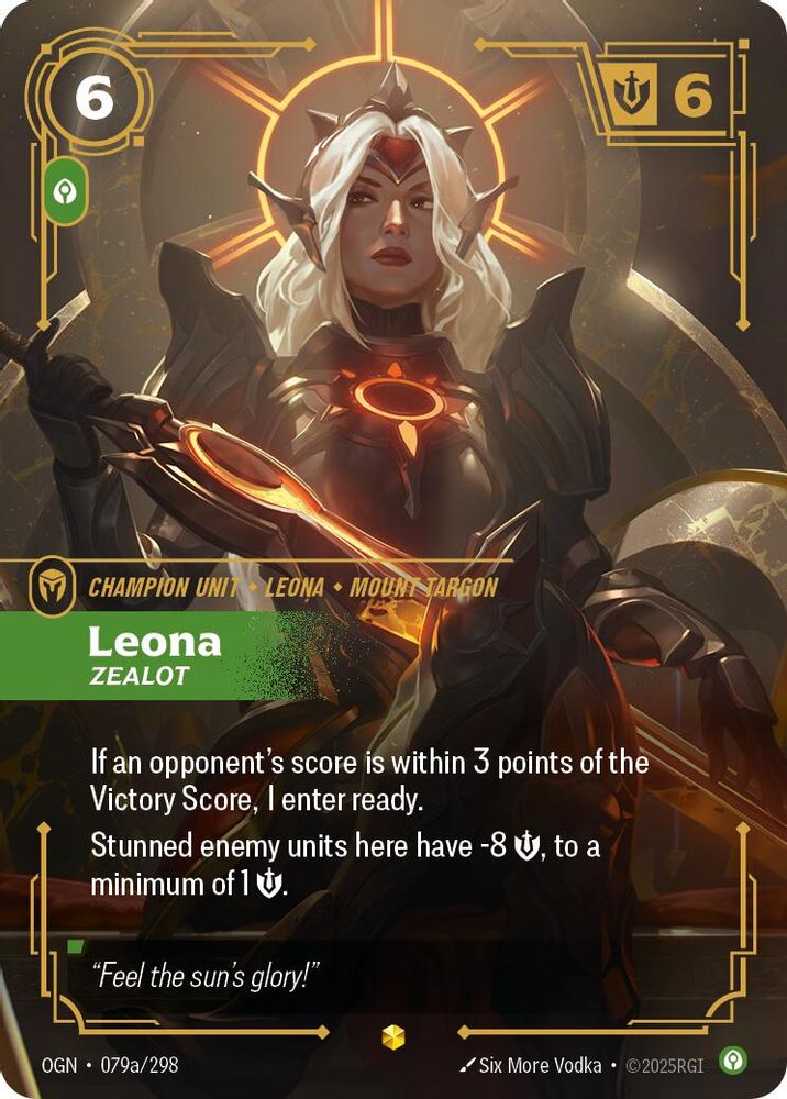 Leona - Zealot (Alternate Art) 079A/298 Showcase Origins NM/M