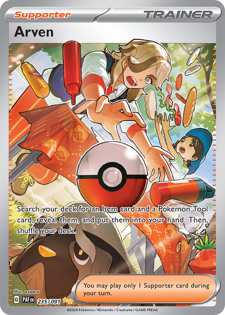 Arven 235/091 Special Illustration Rare Paldean Fates NM/M