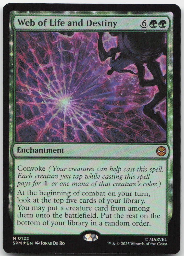 Web of Life and Destiny M Marvel's Spider-Man 122 NM